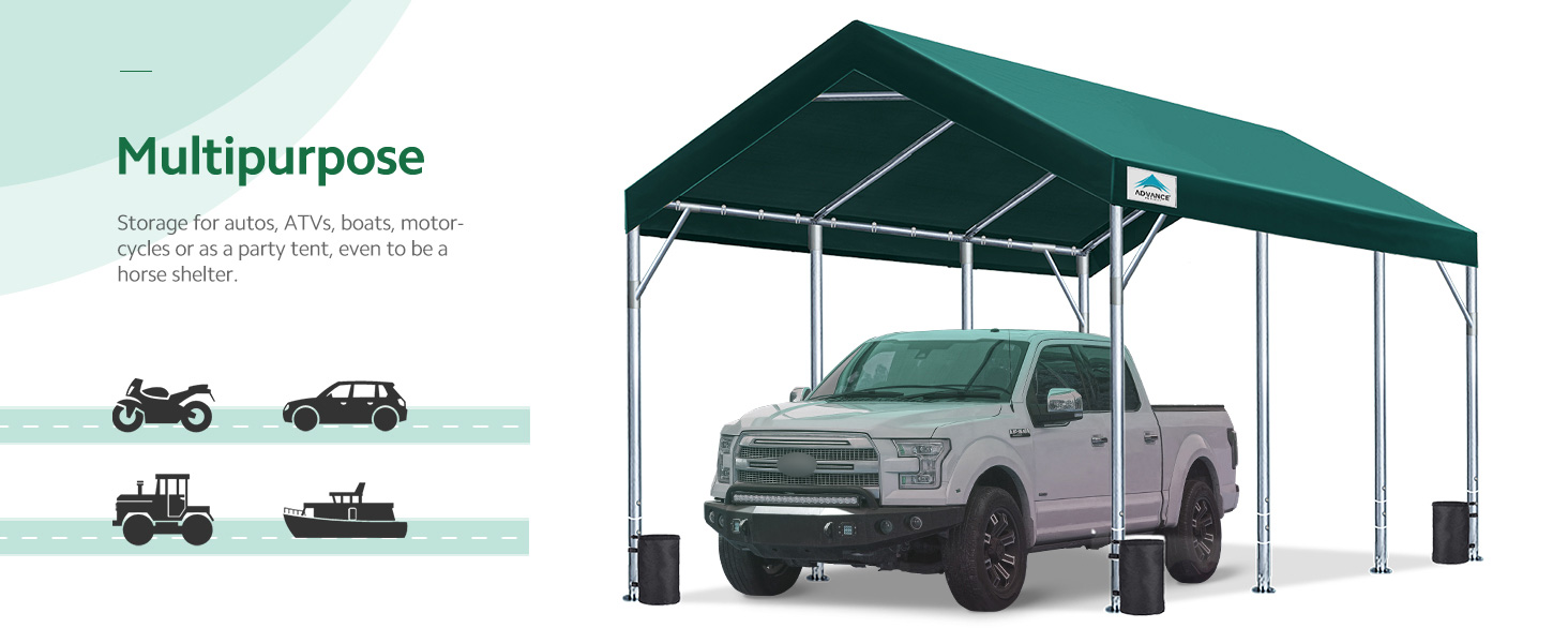 El toldo multiusos es ideal para coche, camión, fiesta, boda, barco