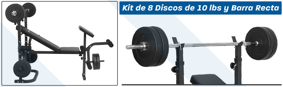 banco con set de discos