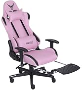 -GAMER-X- Silla Gamer Ergonómica Escritorio de Tela Transpirable con Reposapiés y Soporte Lumbar,...