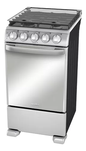 Estufa Mabe Em5060cfix1 A Gas Gris Puerta Con Visor 63l