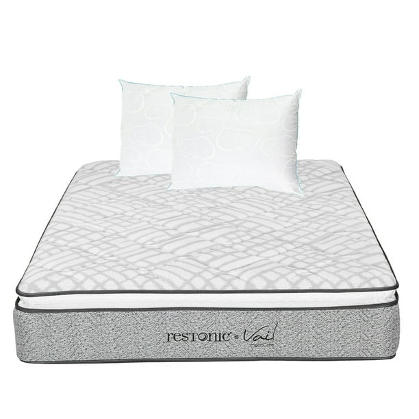 Colchón Matrimonial + 2 Almohada Osos Restonic Spring Air Vail