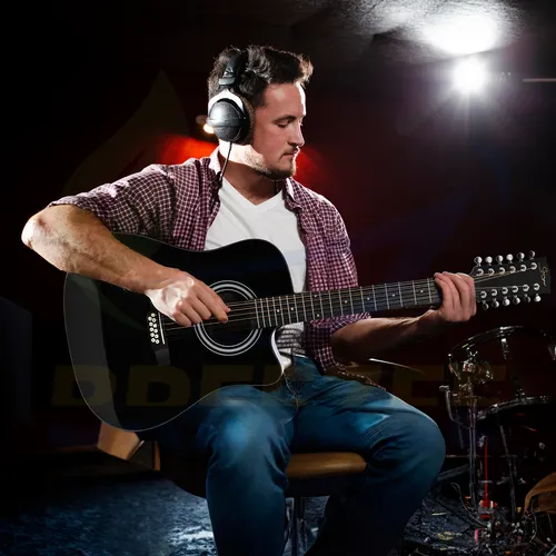 Guitarra Acústica 12 Cuerdas 42 Pulgadas Abeto Accesorios