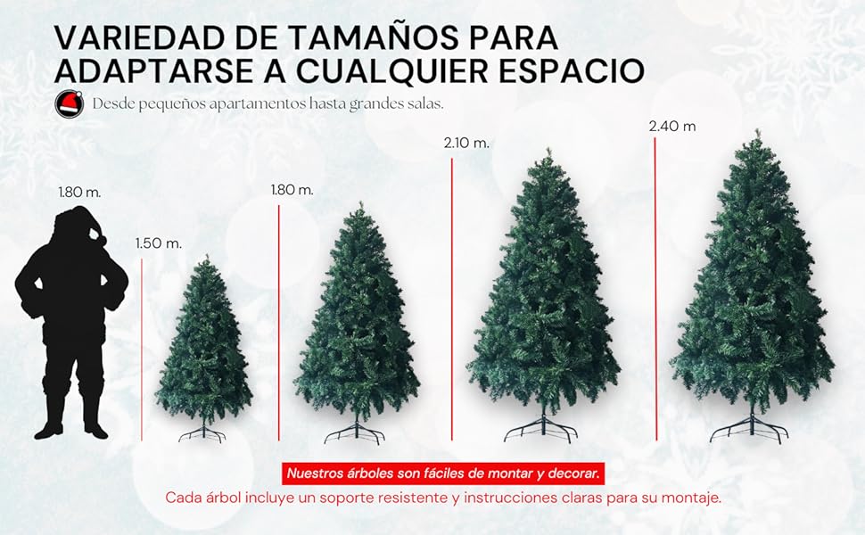 Tamaños de árbol