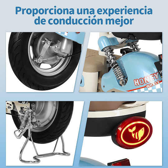 Motobici Eléctrica Honey Whale U4S Azul