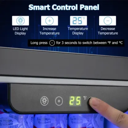 Maxmass Refrigerador Compacto Bajo Encimera/Refrigerador Independiente con Temperatura Ajustable