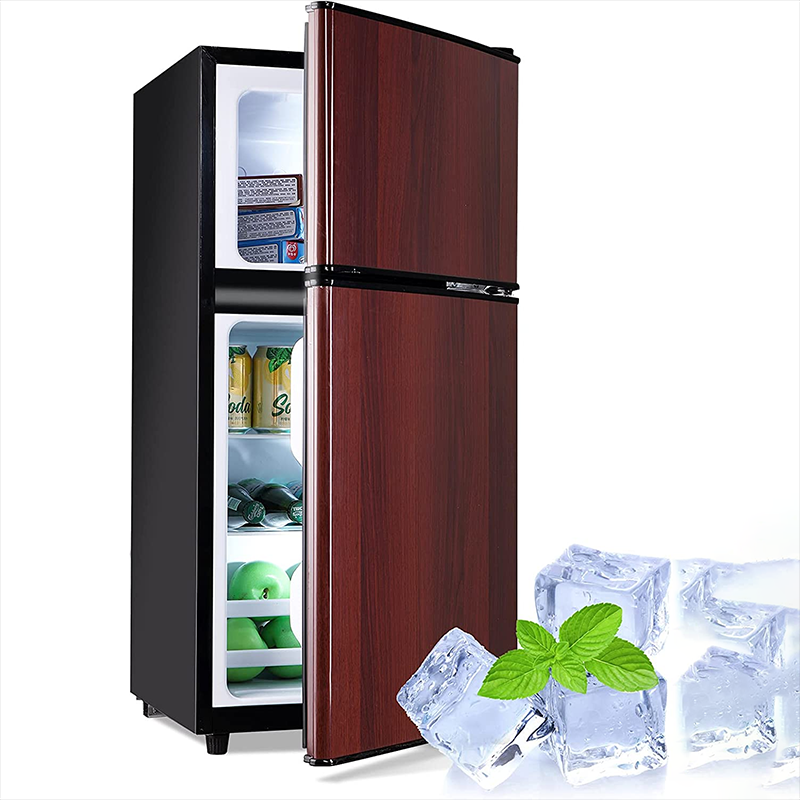 3.5Cu.Ft Double Door Compact Refrigerator With Freezer