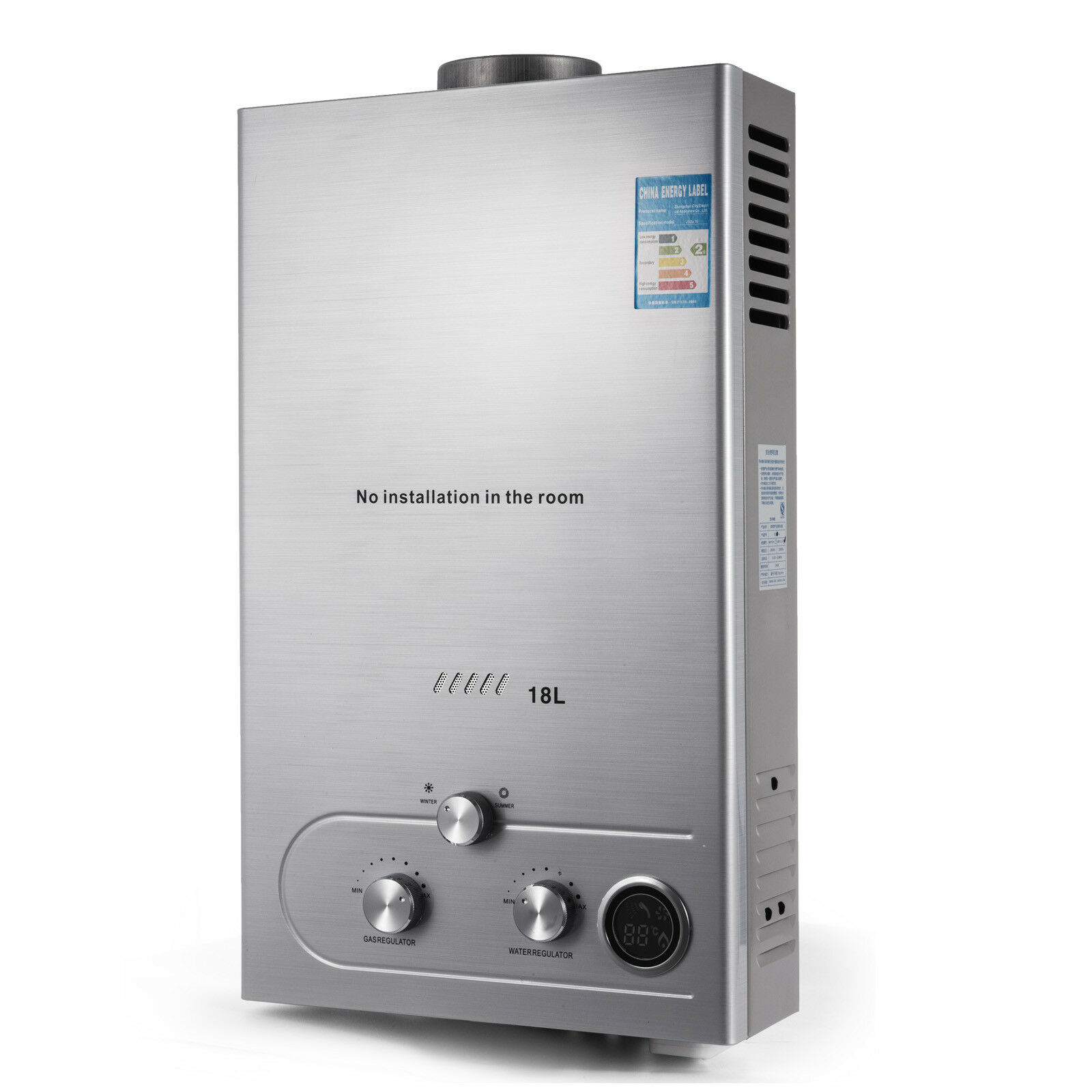 18L 5GPM Lpg Propane Gas Instant Tankless Boiler Hot Water Heater Boiler