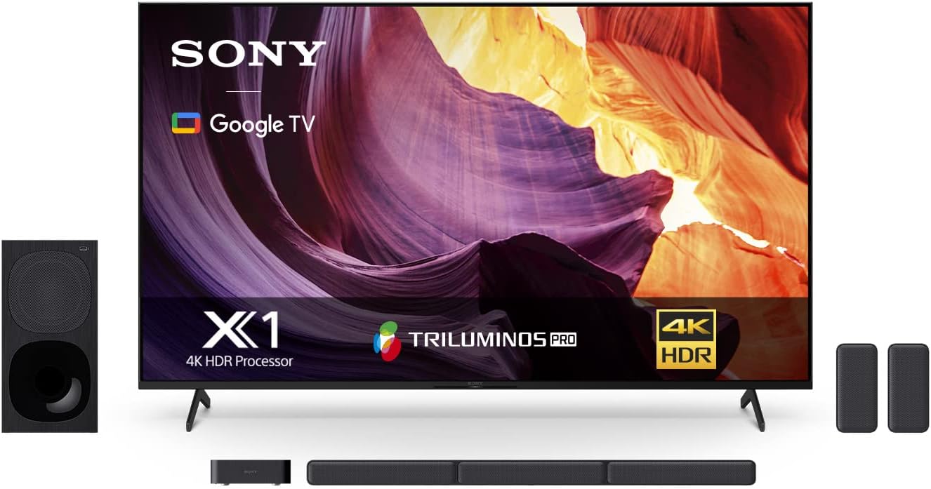 Sony Pantalla X80K 43 Pulgadas KD-43X80K 4K UHD LED Smart Google TV Modelo 2022