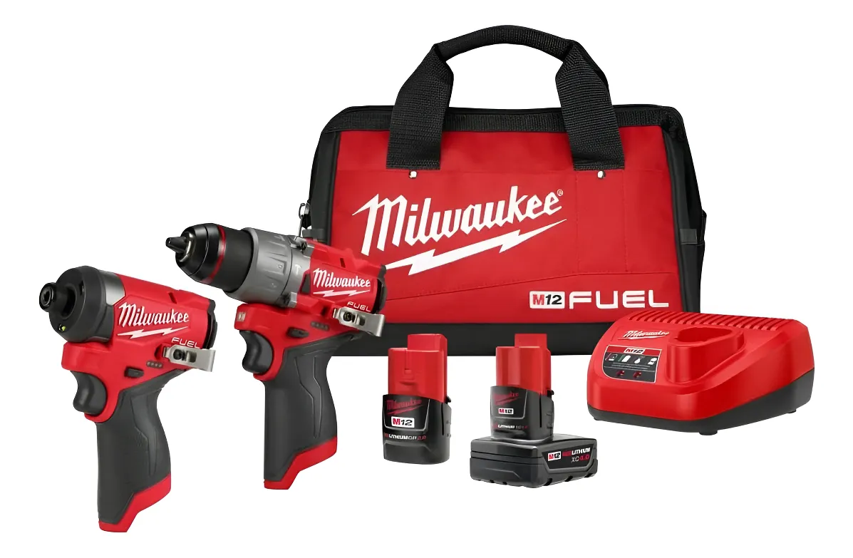 Milwaukee M12 Fuel Kit Combinado De Taladro Percutor Inalámb