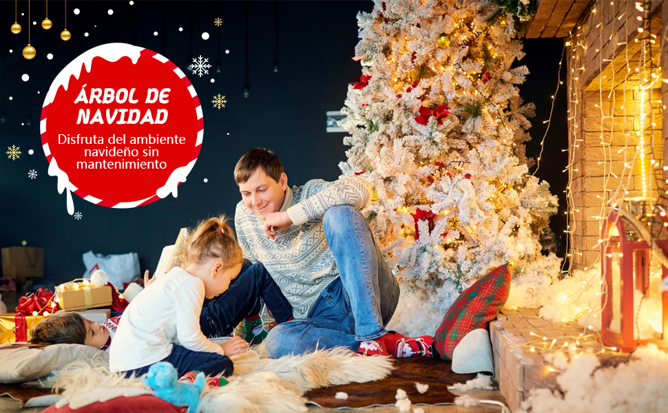 LONGLIV 2.1M Árbol de Navidad Nevado