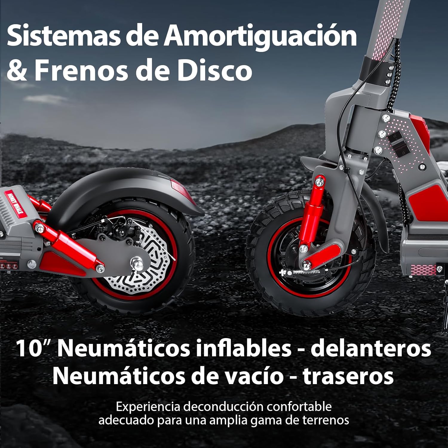 HONEYWHALE C1 Scooter Eléctrico Adulto con Asiento, Patín Eléctrico Plegable con Motor 980W, Velocidad Máxima 45 km/h, Batería 13AH-Autonomía 40km