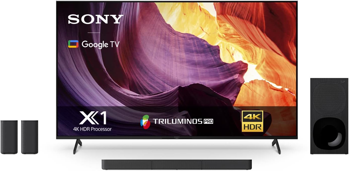 Sony Pantalla X80K 43 Pulgadas KD-43X80K 4K UHD LED Smart Google TV Modelo 2022