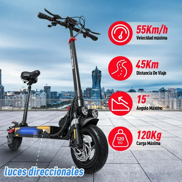 Scooter Eléctrico Honey Whale T4-B Negro Honey whale T4