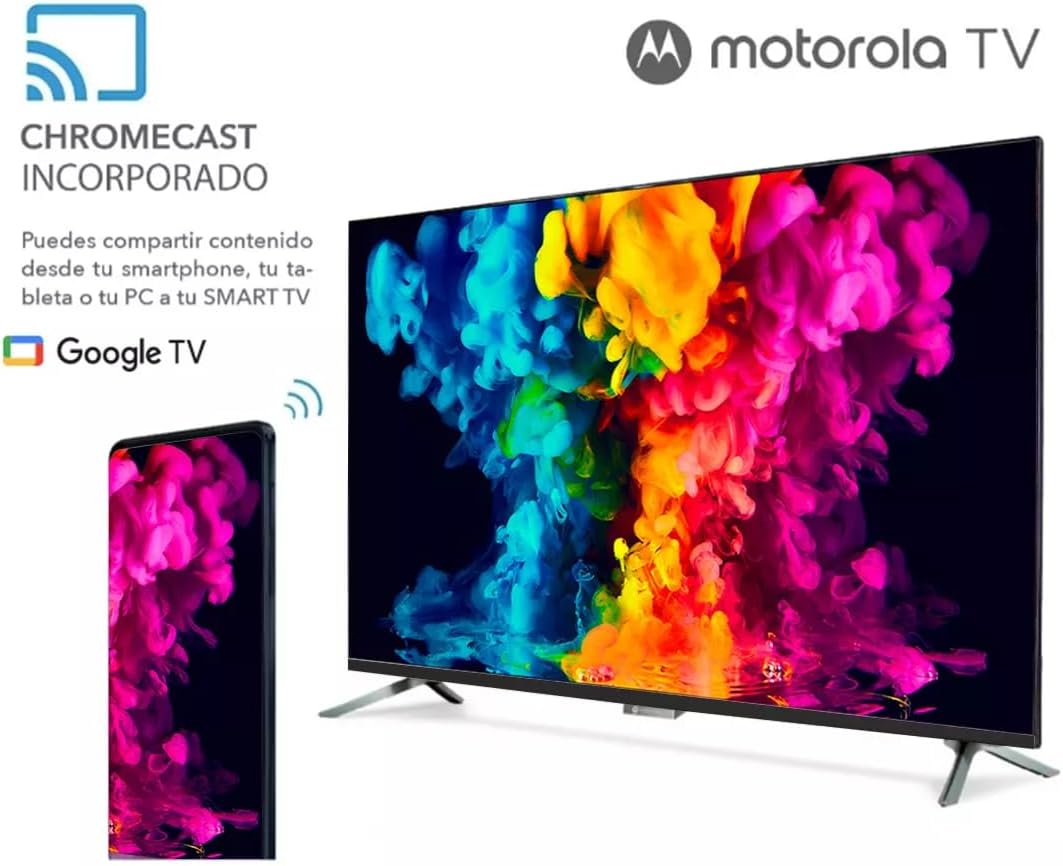 Motorola Google TV 43" Full HD DLED Smart TV Android 1080p 60Hz HDR Netflix Youtube Google Assistant 110V/220V MOT43FLE11 2024