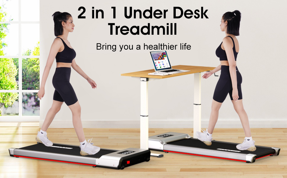 Cinta de correr debajo del computadora