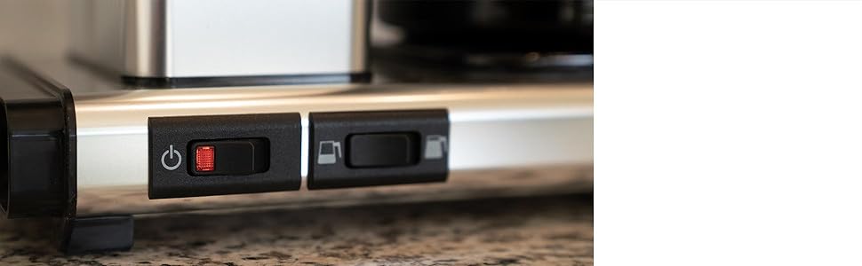 Detalle de cerca del interruptor de encendido y el interruptor selector en un KBGV Select