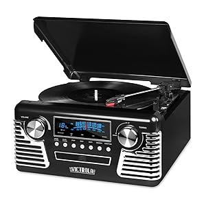Reproductor de discos de vinilo con salida bluetooth correa de transmisi&oacute;n anal&oacute;gica directa