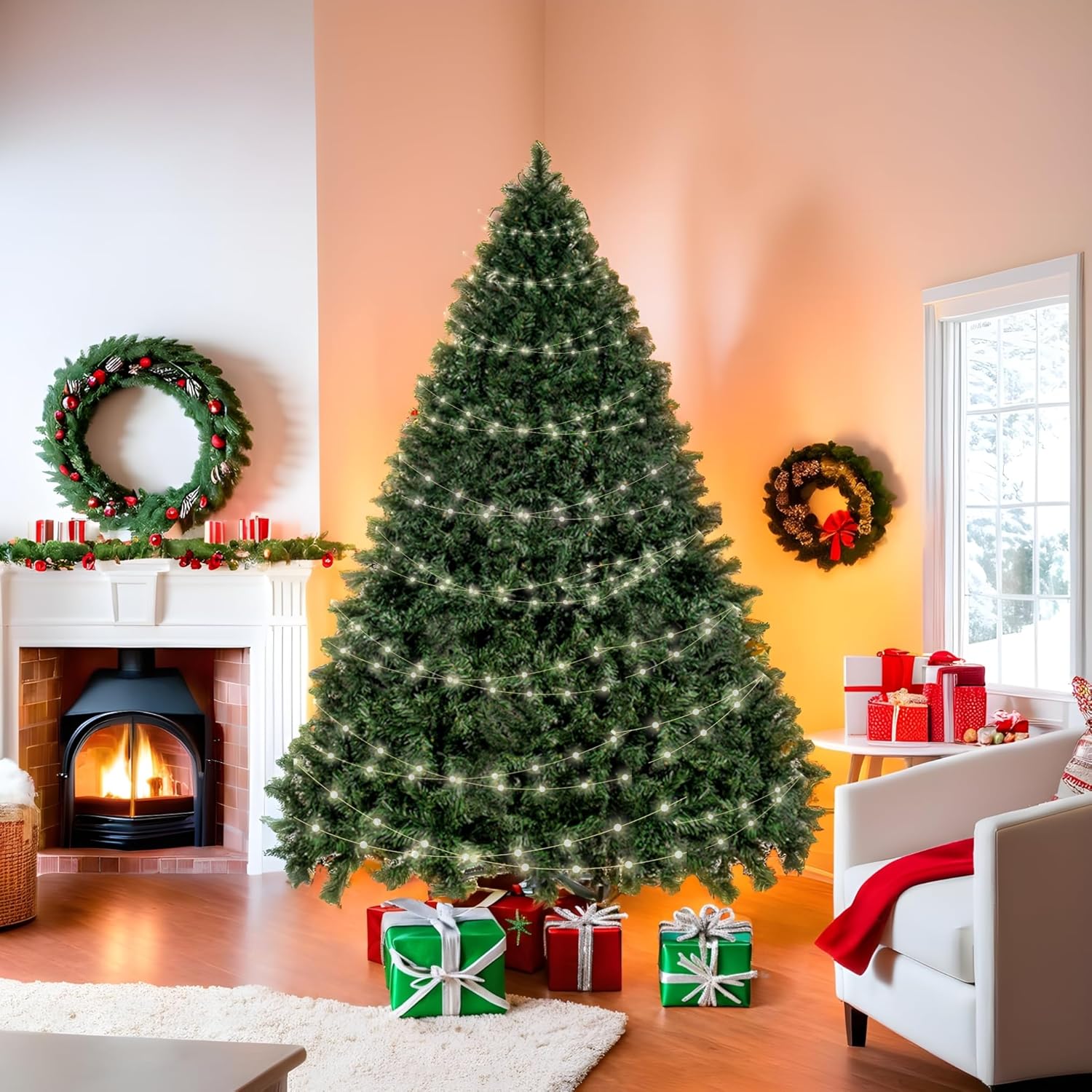 Jardimex Arbol de Navidad Oyamel Artificial 210 Cm Verde Frondoso Calidad Pino de Navidad Arbol Navideño Arboles de Navidad Artificial Pino Navideño Artificial