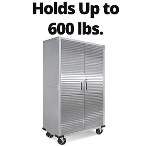 El armario de almacenamiento alto UltraHD &ndash; acero inoxidable soporta hasta 272 kg