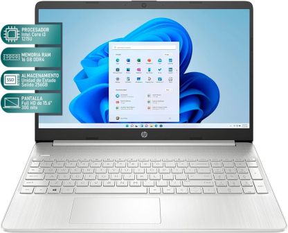 HP Laptop 15 Intel Core i5 1235U 16GB RAM 256GB SSD 15.6" Windows 11 Home Teclado en Ingles + Mouse DXT