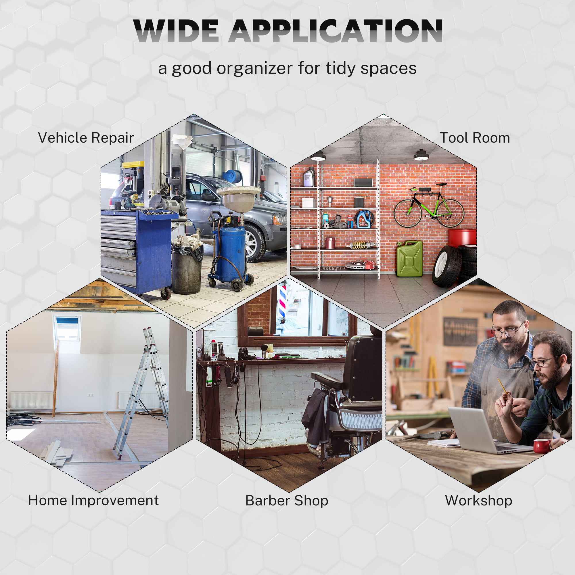 Seizeen Caja de herramientas y gabinete 2 en 1, organizador de caja de herramientas con ruedas de 8 cajones de gran capacidad, con ruedas, con cerradura, negro ----- Guantes