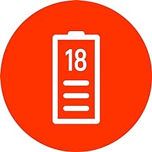 bateria, horas, 18