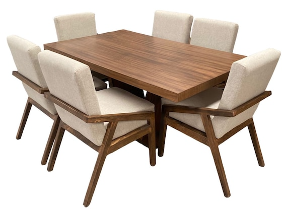 Set De Comedor 6 Sillas Salvanto Kinea Chapa De Parota