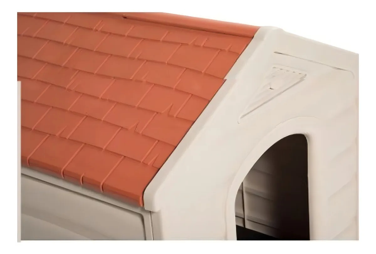 Casa Para Perro Térmica 92 X 90 X 89 Cm Rimax Raza Grande Color Marrón claro