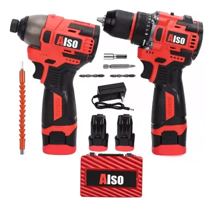 Kit De Sin Escobillas Atornillador De Impacto Y Taladro