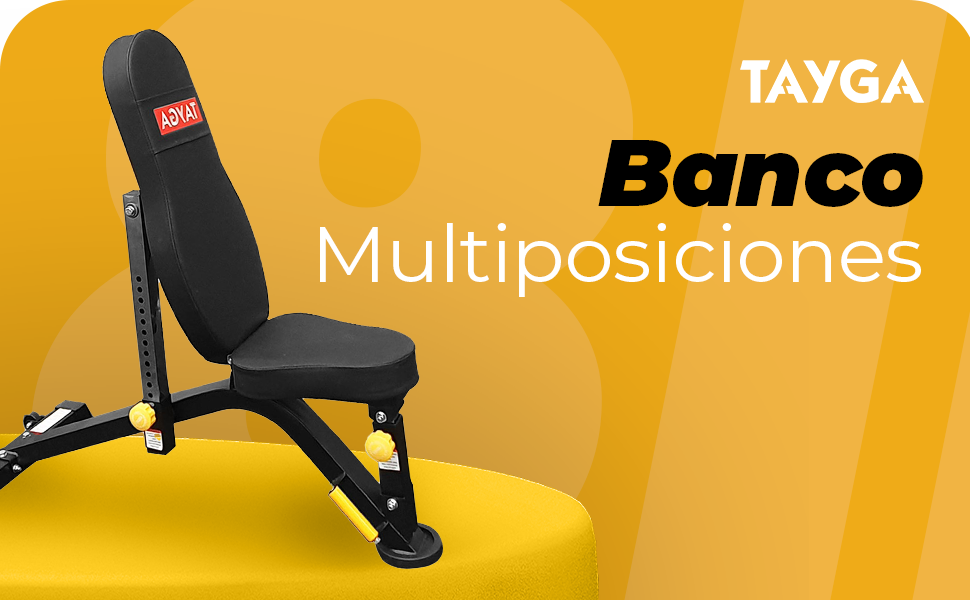 banco ajustable, tapizado gym, inclinaci&oacute;n, entrenamiento casa, banco negro, fuerza