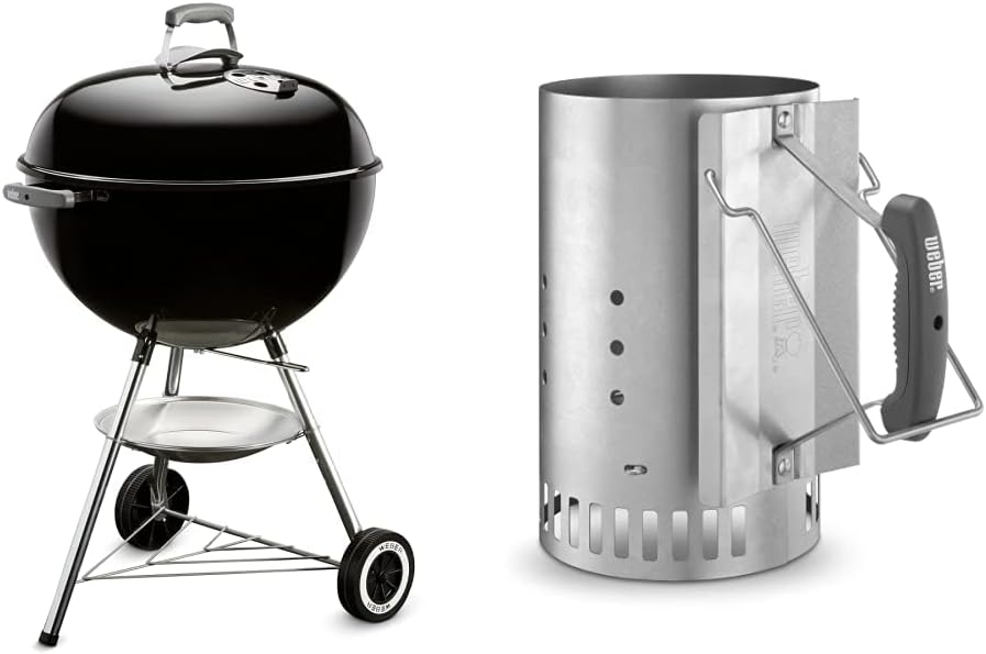 Weber, Asador Original Kettle Premium 22 Negro Adulto Unisex, Negro (Black), Pulgadas Premium
