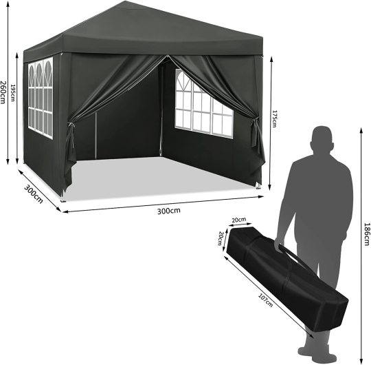 Cenador de carpa para fiestas al aire libre para fiestas de trabajo pesado con dosel