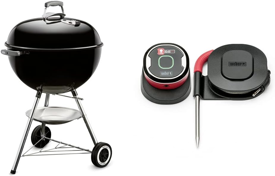 Weber, Asador Original Kettle Premium 22 Negro Adulto Unisex, Negro (Black), Pulgadas Premium