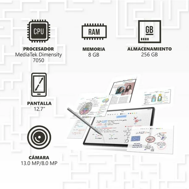 Tablet LENOVO P12 256 GB Gris