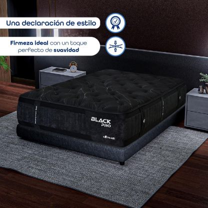 UDream Colchón Black Pro Queen Size – Descanso de Lujo, Hipoalergénico, Alta Tecnología