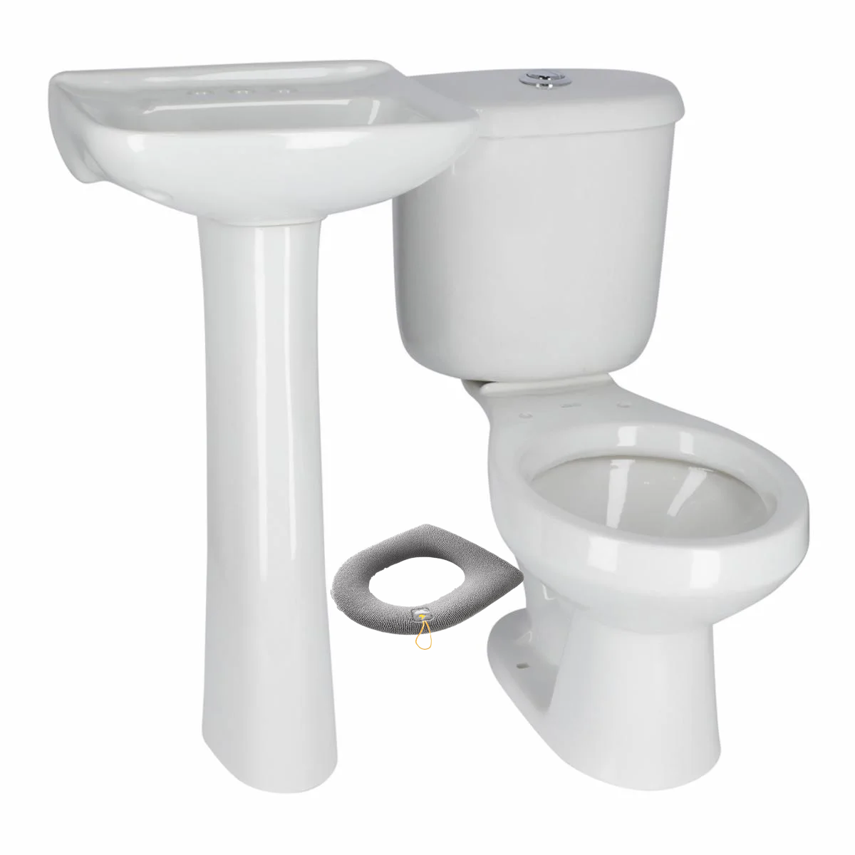 PAQUETE SANITARIO CON LAVABO DE 2 PIEZAS FUTURA II DUAL-Alfombra de baño