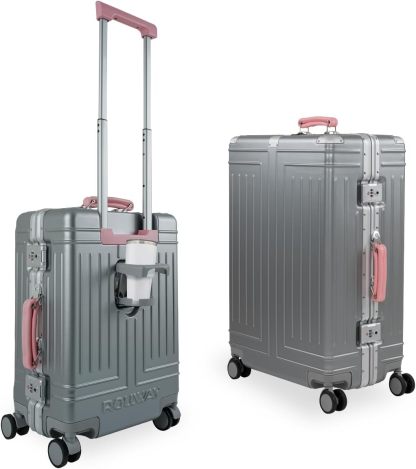 Set de 2 Maletas Premium 20 y 26 Pulgadas Equipaje de mano Con Candado TSA Compartimiento Para Laptop USB Ruedas Giratorias (Rojo)-#17011001901303020502#