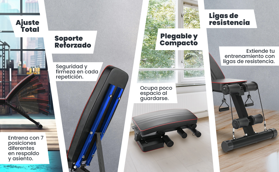 Ajuste total, Soporte, Plegable, Resistencia