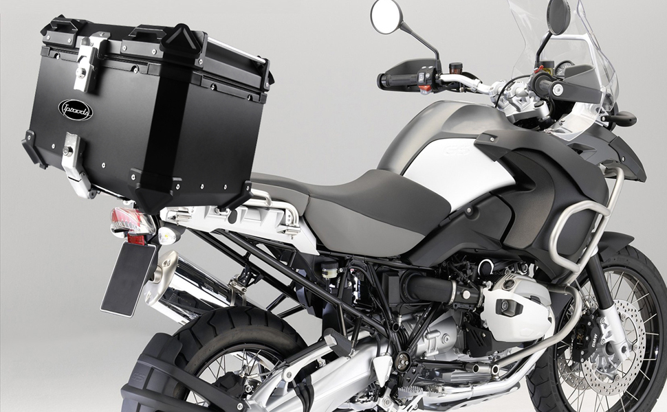 Caja trasera de aluminio para motocicleta