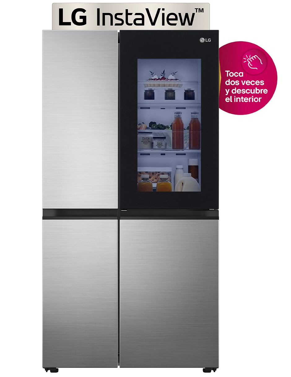 Refrigerador Dúplex LG InstaView 28 pies cúbicos Tecnología inverter y Tecnología no frost VS27BXQP