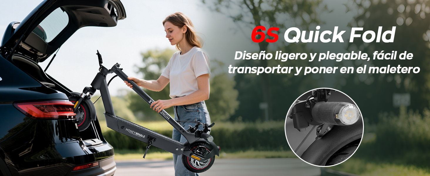 HONEYWHALE E9 MAX Scooter El&eacute;ctrico Plegable para Adultos