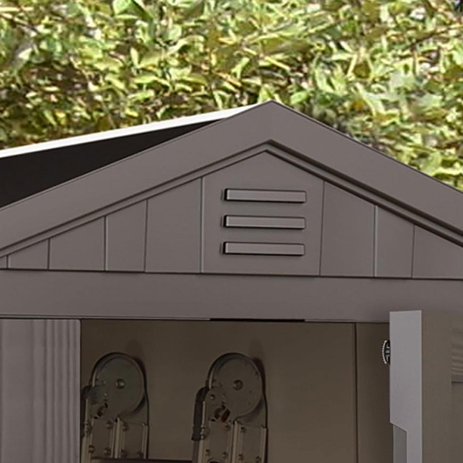 Keter Cobertizo de Almacenamiento para Jardin y Exteriores, Beige, Factor 8x11