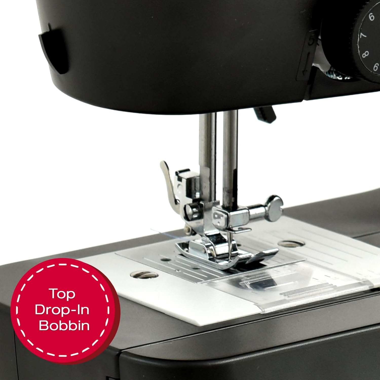 SINGER M1150 - Máquina de coser ligera y portátil con 45 aplicaciones de puntadas, luz LED y ojal de 4 pasos | Se utiliza para reparar y coser