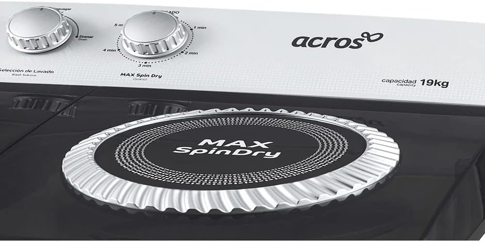 Lavadora Acros Mod. Ald-1945Je 2 Tinas 19Kg