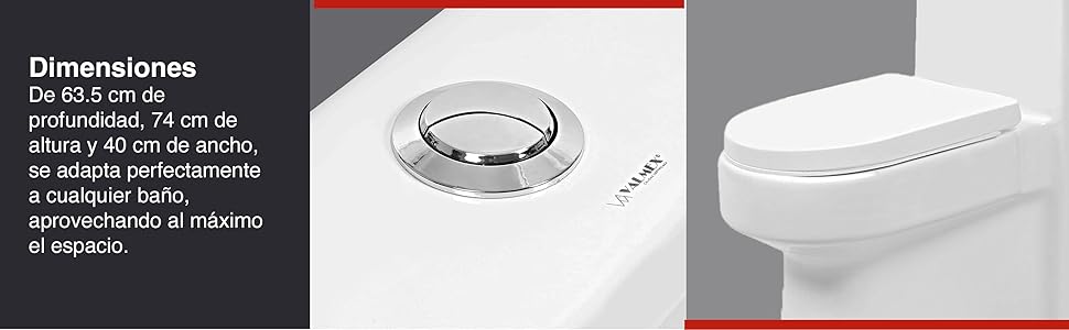 valmex, sanitario para ba&ntilde;o, wc one piece, wc blanco