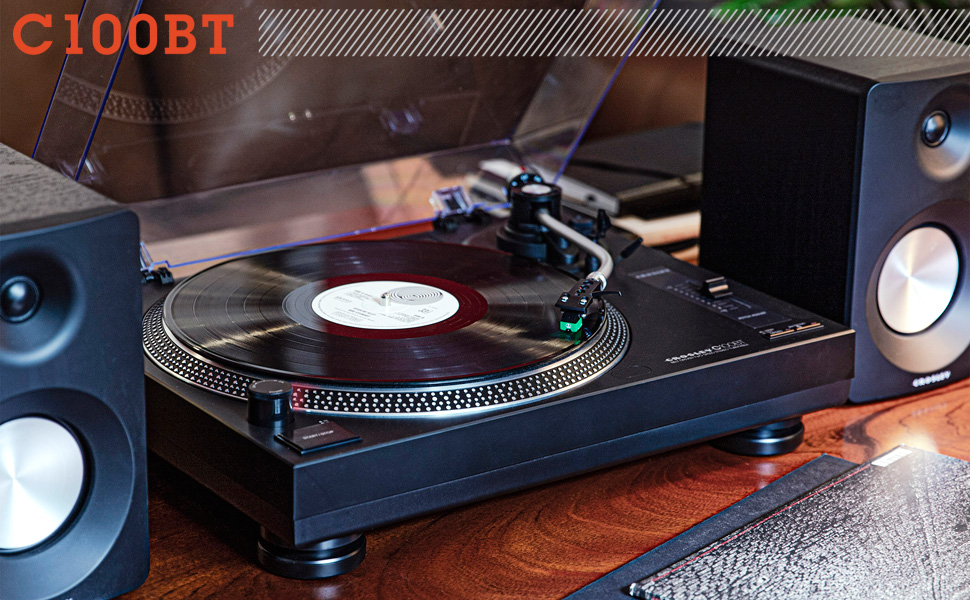 Crosley C100BT Tocadiscos de vinilo con salida Bluetooth