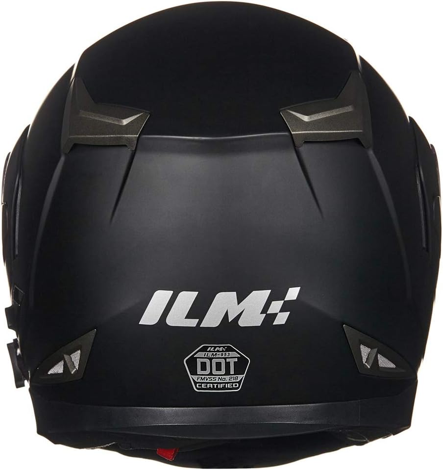 ILM - Casco de Motocicleta Modular Integrado con Bluetooth, con protección Solar para Mp3, Modelo 953/953 Pro