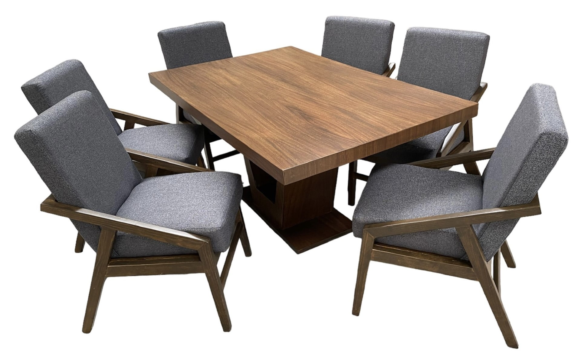 Set de Comedor Orion 6 Sillas 160x100 cm, Mdf UV