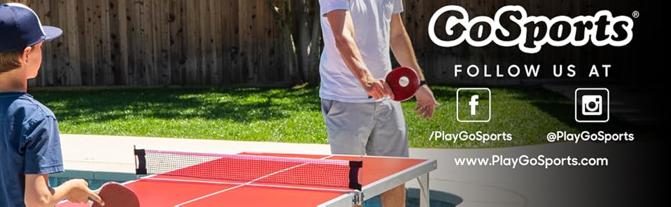 Gosports tama&ntilde;o mediano ping pong juego de tenis de mesa plegable port&aacute;til interior al aire libre divertido pub gameroom