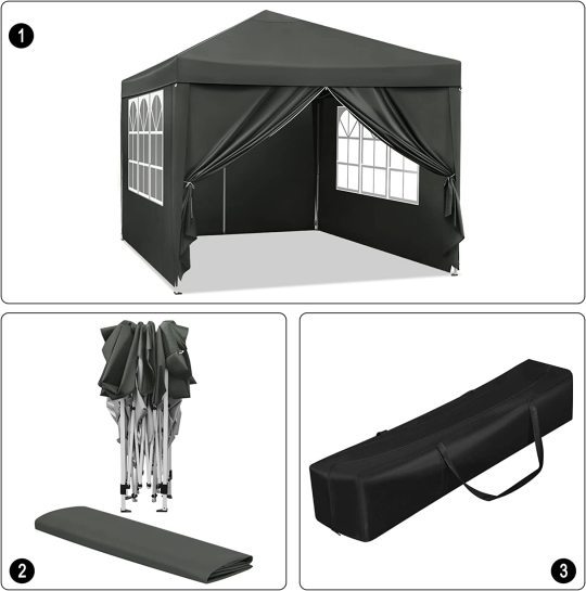 Cenador de carpa para fiestas al aire libre para fiestas de trabajo pesado con dosel